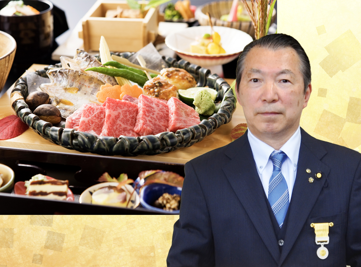 【匠の宿 深山桜庵】下代康久料理長が「黄綬褒章」を受章しました。