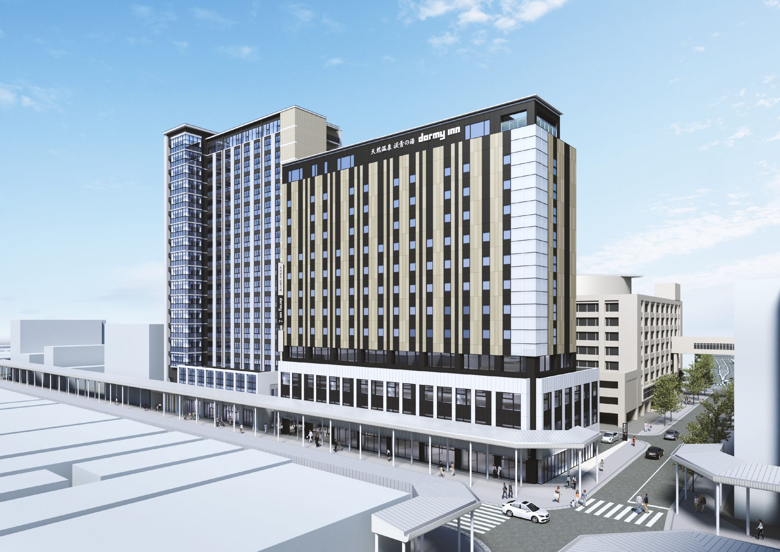 最上階に天然温泉大浴場とドライサウナ（セルフロウリュ）・強冷水風呂を完備　『ドーミーイン青森』 2023年7月26日(水)オープン